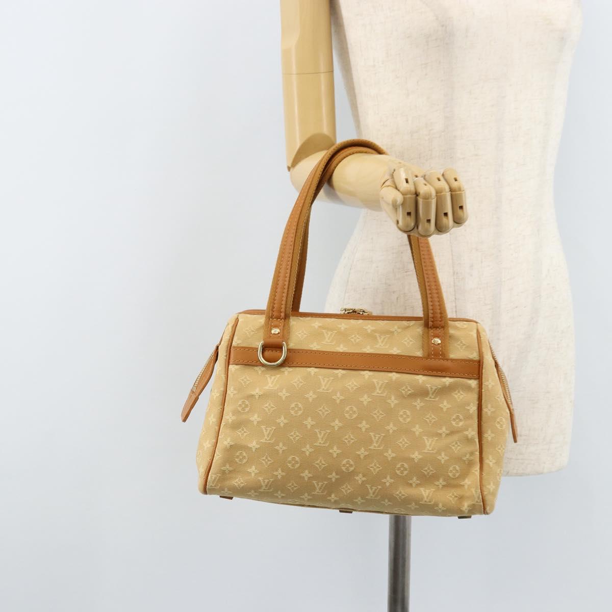LOUIS VUITTON Monogram Mini Josephine PM Hand Bag Beige M92416 LV Auth ep13713