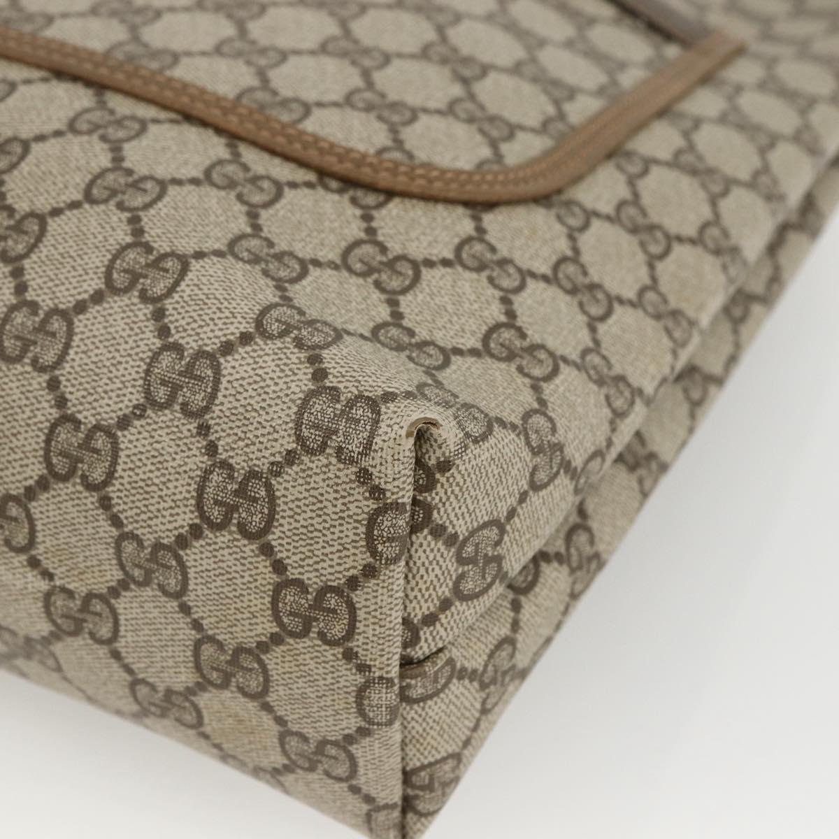 GUCCI GG Supreme Web Sherry Line Tote Bag PVC Beige 39 02 003 Auth ep13723
