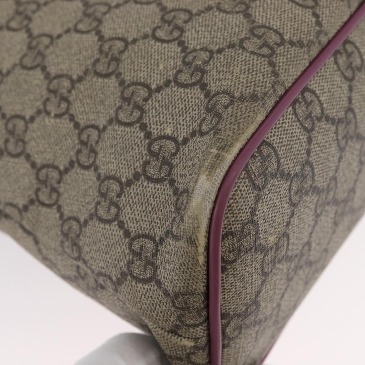 GUCCI GG Supreme Tote Bag PVC 2way Beige Gold 353440 Auth ep13726