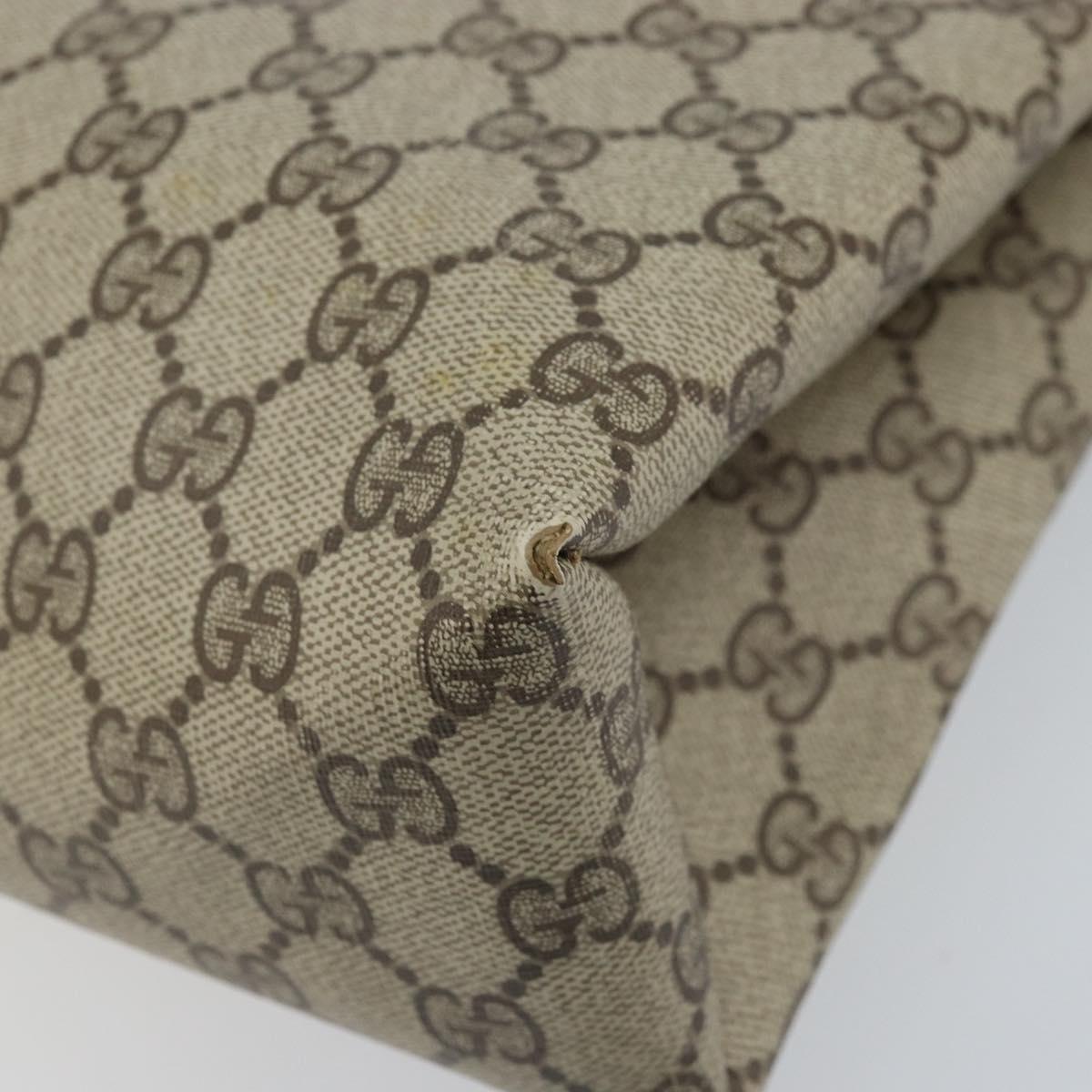 GUCCI GG Supreme Web Sherry Line Tote Bag PVC Beige Gold 39 02 091 Auth ep13740