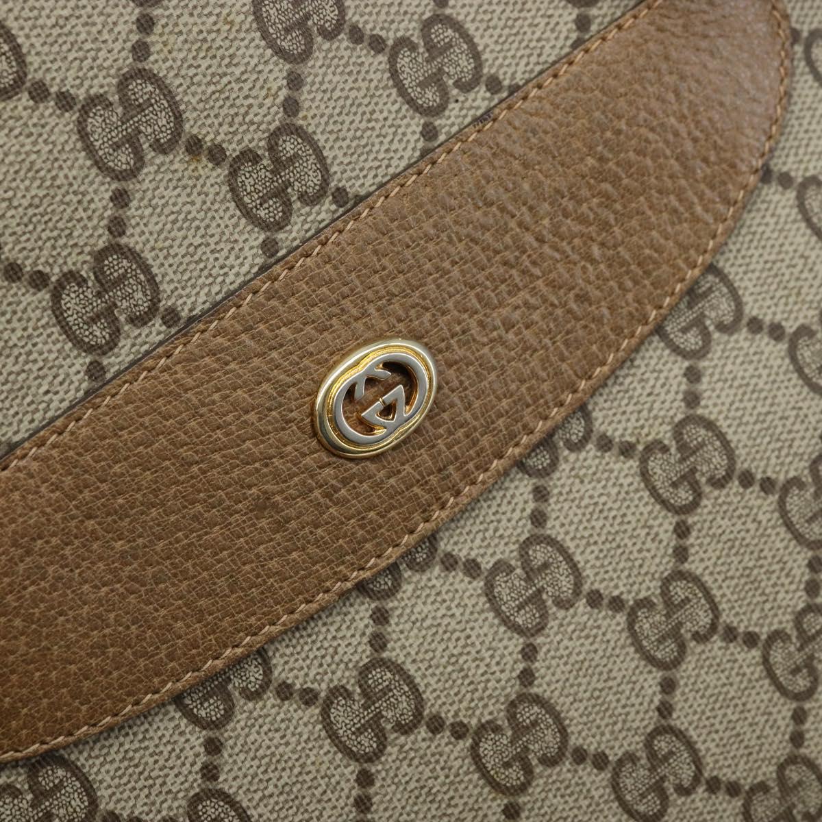 GUCCI GG Supreme Web Sherry Line Tote Bag PVC Beige Gold 39 02 091 Auth ep13740