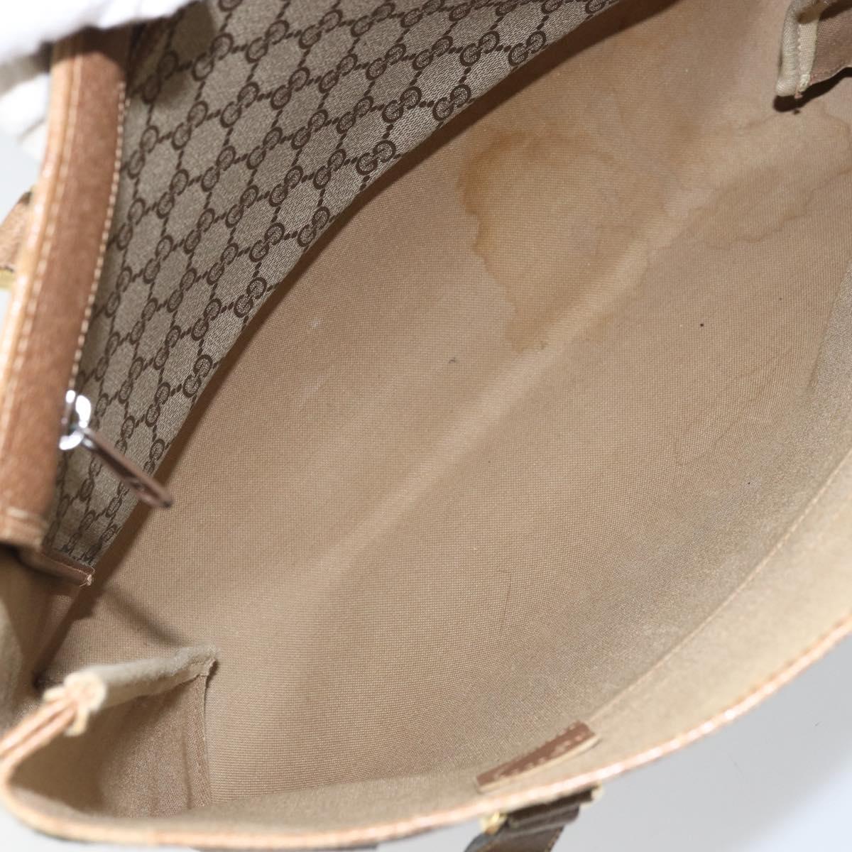 GUCCI GG Supreme Web Sherry Line Tote Bag PVC Beige Gold 39 02 091 Auth ep13740