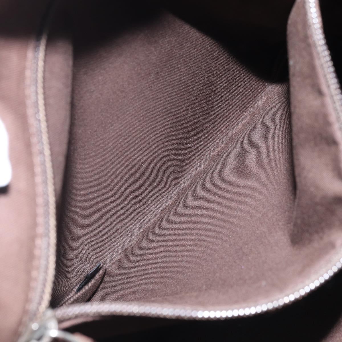 GUCCI GG Canvas Shoulder Bag Beige Silver 145857 Auth ep13742