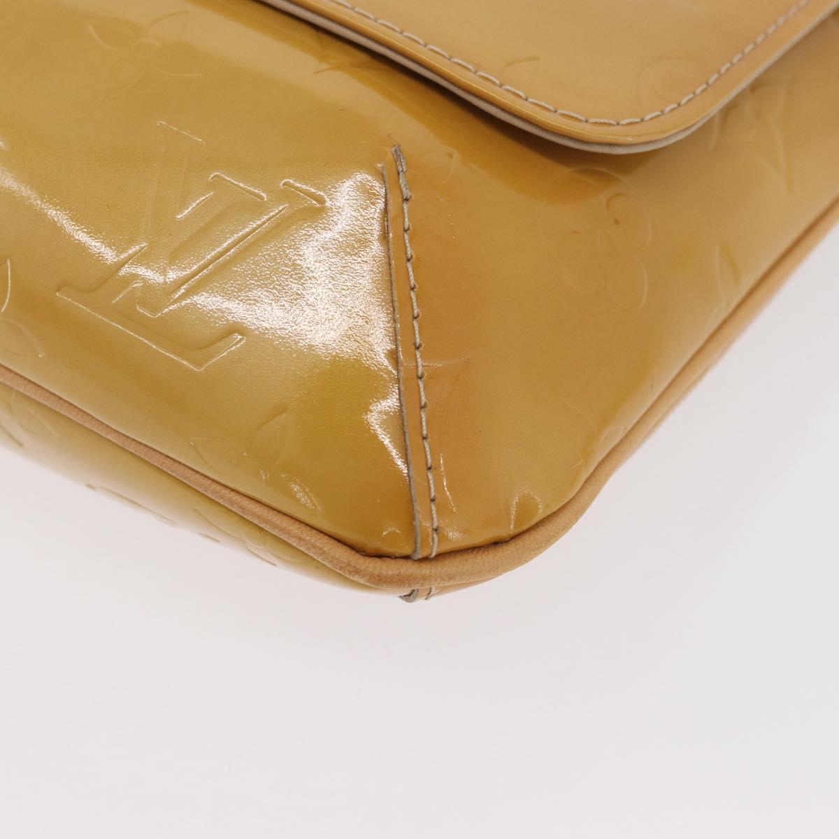 LOUIS VUITTON Monogram Vernis Thompson Street Bag Beige M91301 LV Auth ep13743A