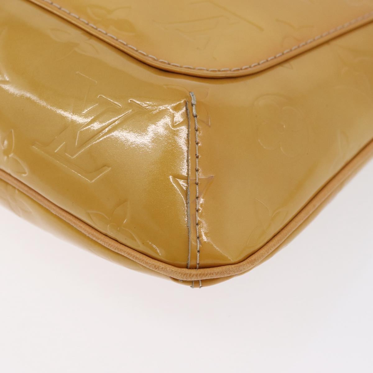 LOUIS VUITTON Monogram Vernis Thompson Street Bag Beige M91301 LV Auth ep13743A