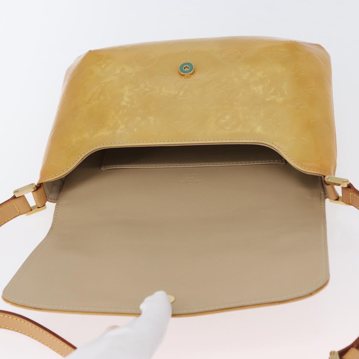 LOUIS VUITTON Monogram Vernis Thompson Street Bag Beige M91301 LV Auth ep13743A