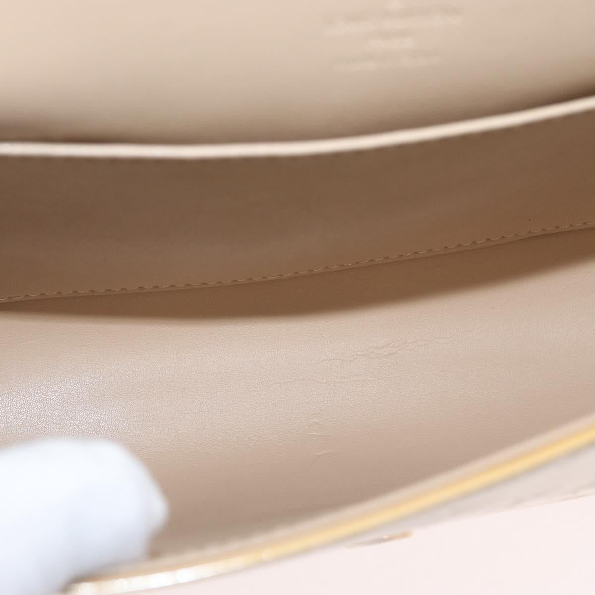 LOUIS VUITTON Monogram Vernis Thompson Street Bag Beige M91301 LV Auth ep13743A