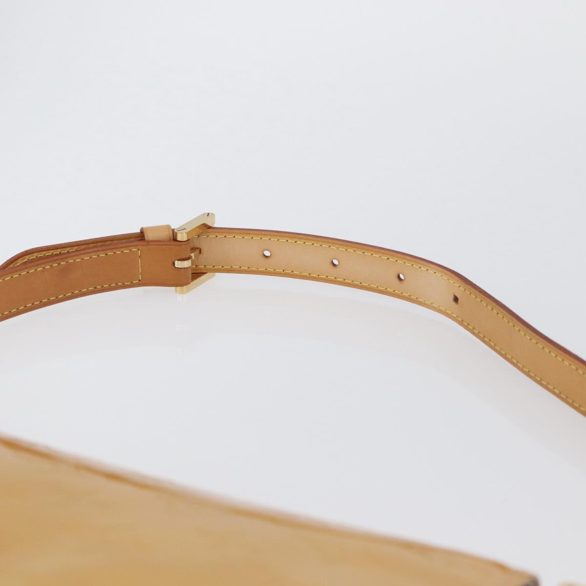 LOUIS VUITTON Monogram Vernis Thompson Street Bag Beige M91301 LV Auth ep13743A