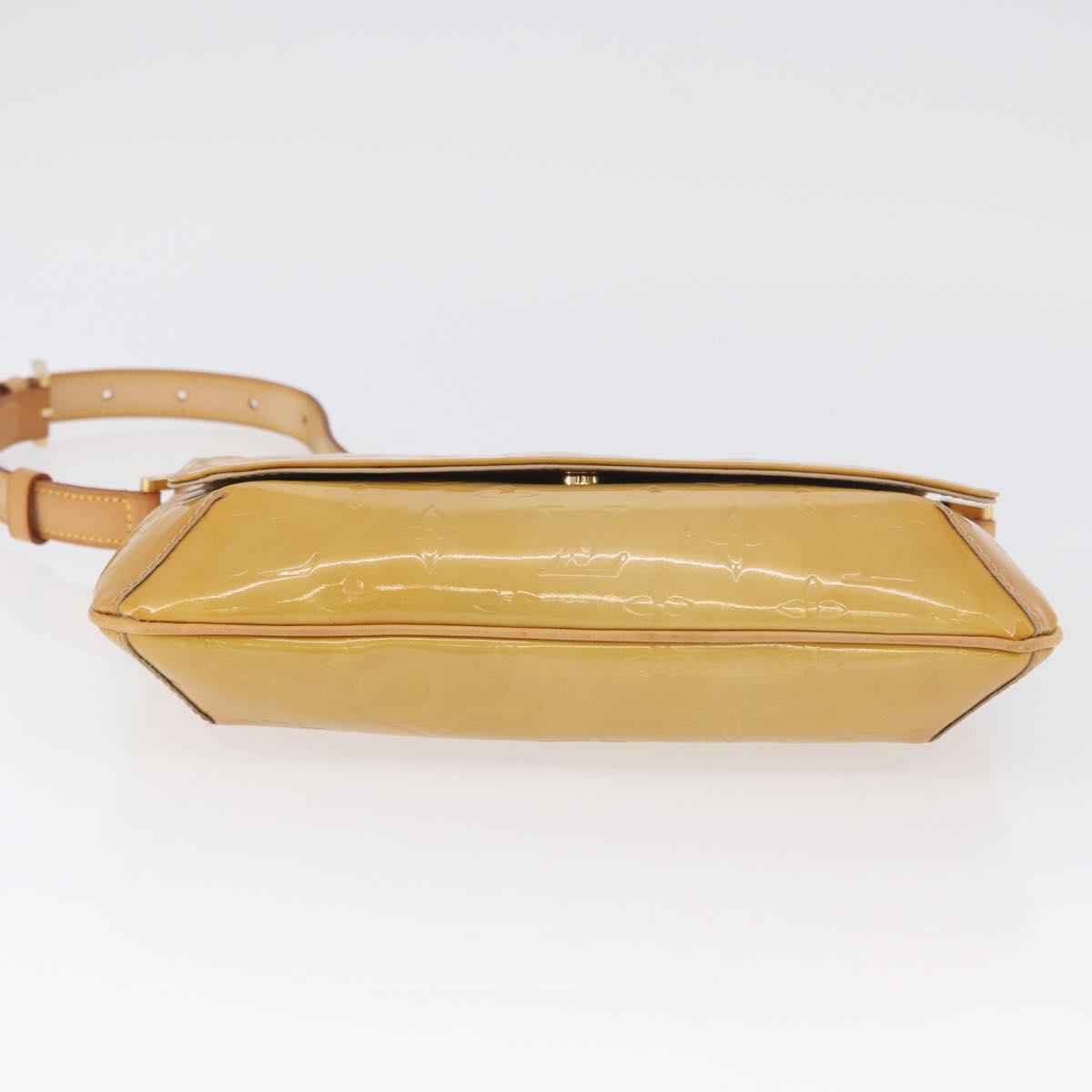 LOUIS VUITTON Monogram Vernis Thompson Street Bag Beige M91301 LV Auth ep13743A