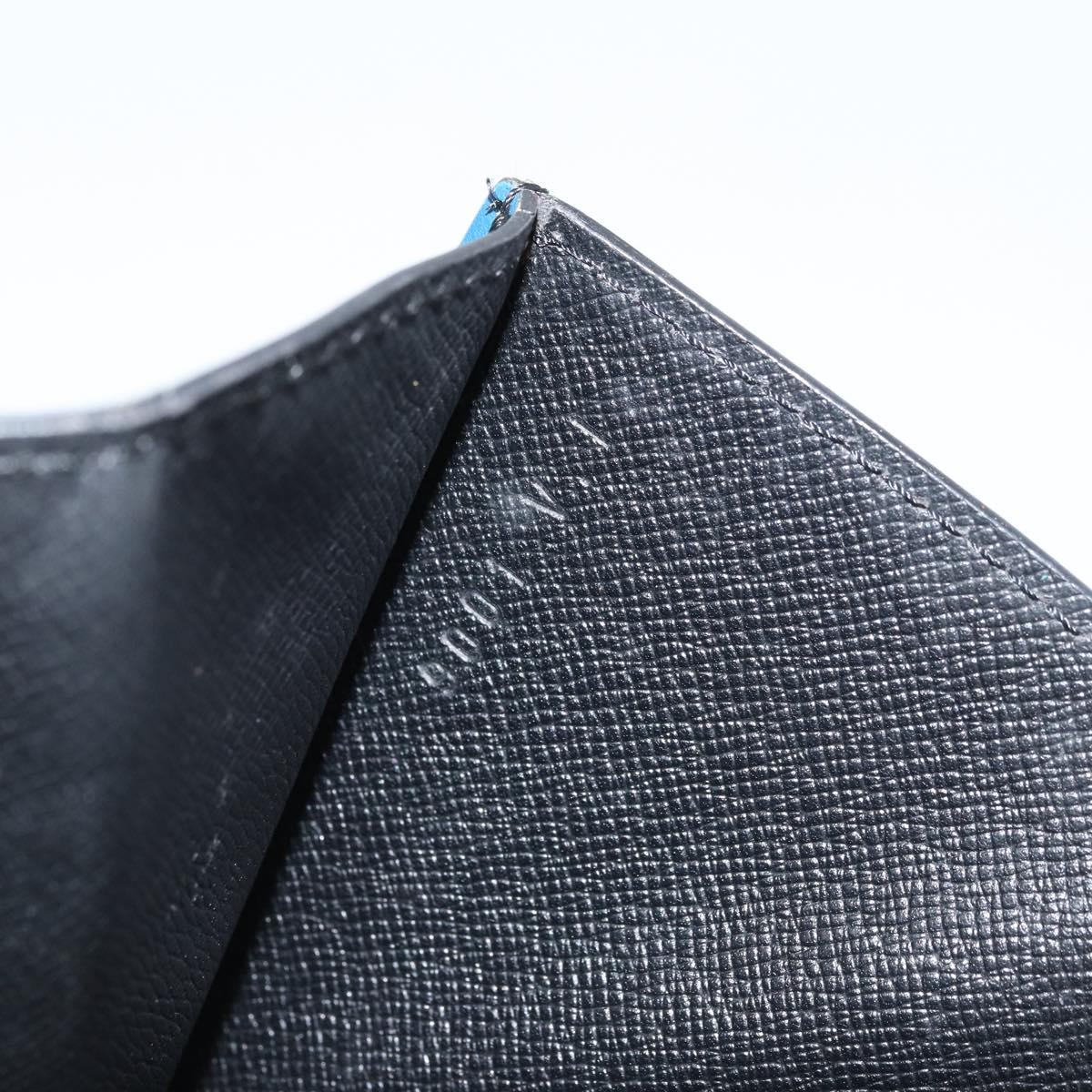 LOUIS VUITTON Epi Montaigne 23 Clutch Bag Blue M52665 LV Auth ep13746