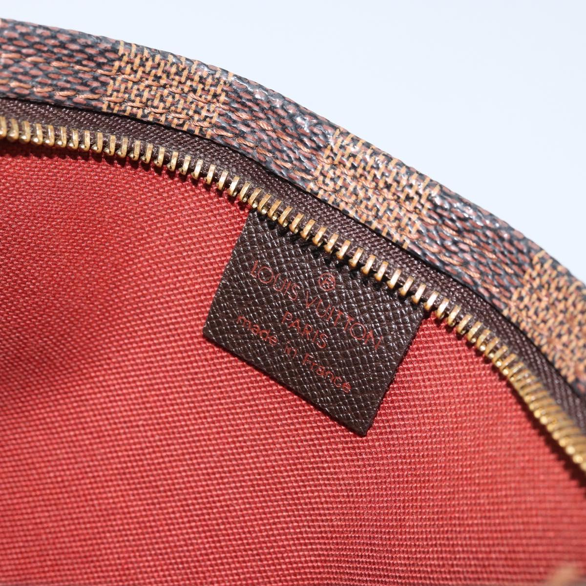 LOUIS VUITTON Damier Ebene Trousse makeup Pouch N51982 LV Auth ep13748