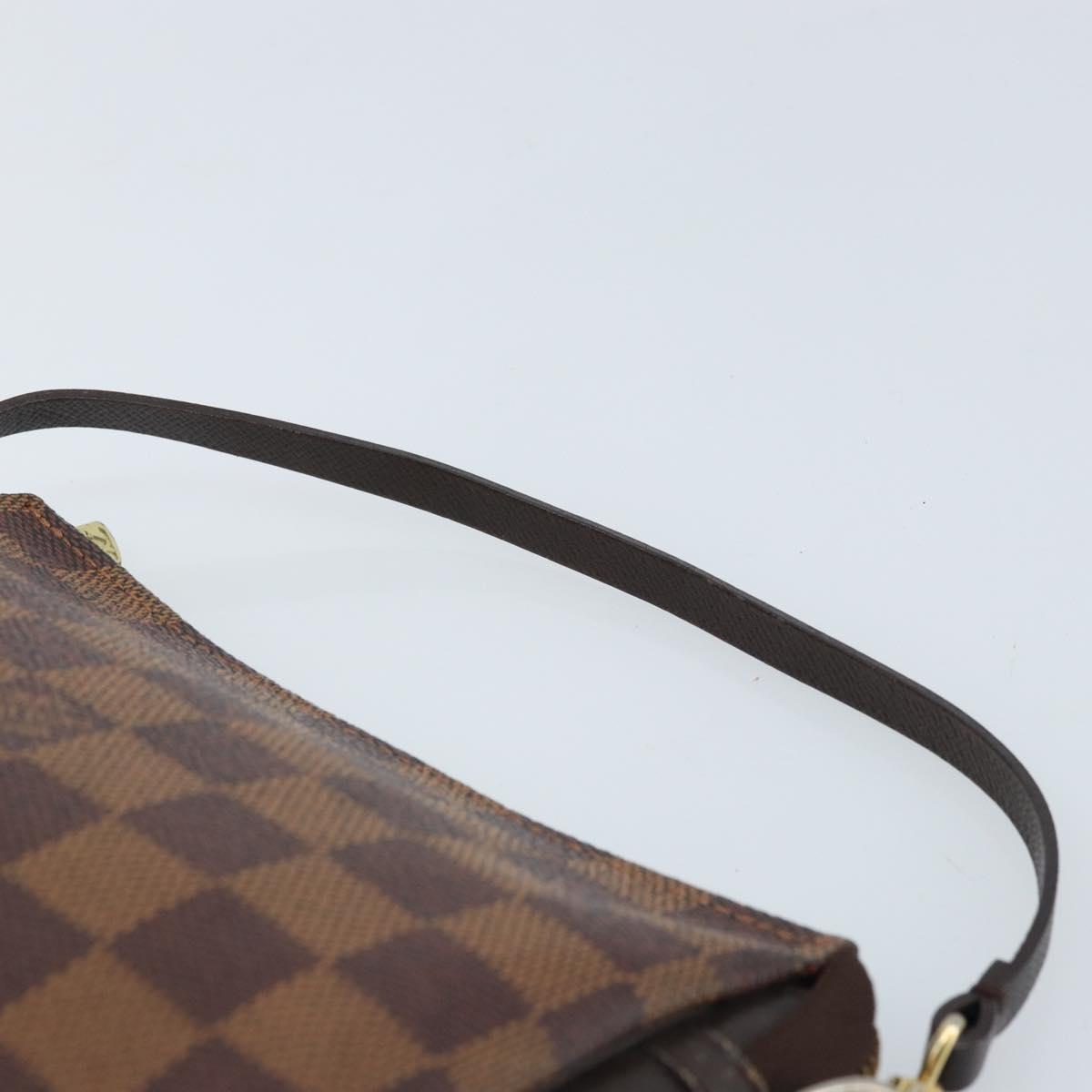 LOUIS VUITTON Damier Ebene Trousse makeup Pouch N51982 LV Auth ep13748