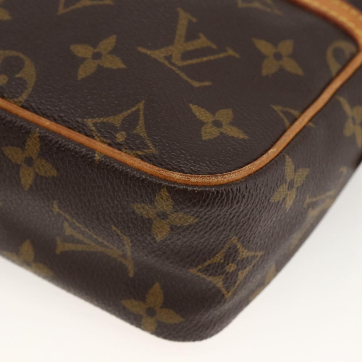LOUIS VUITTON Monogram Compiegne 23 Clutch Bag M51847 LV Auth ep13753