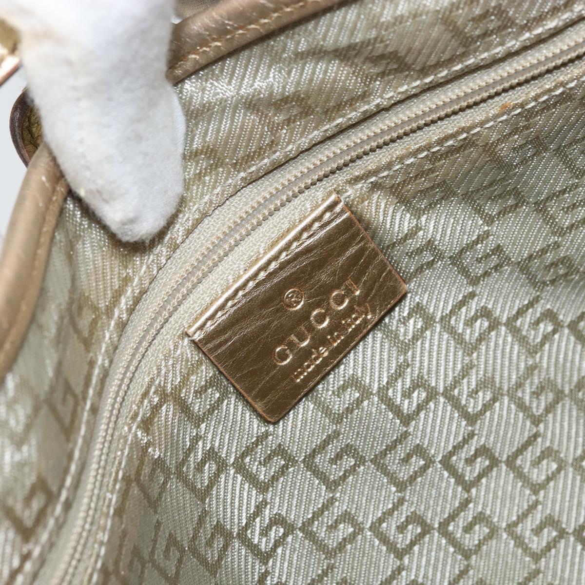 GUCCI GG Canvas Jackie Shoulder Bag Light Blue Gold 001 3306 1956 Auth ep13754A