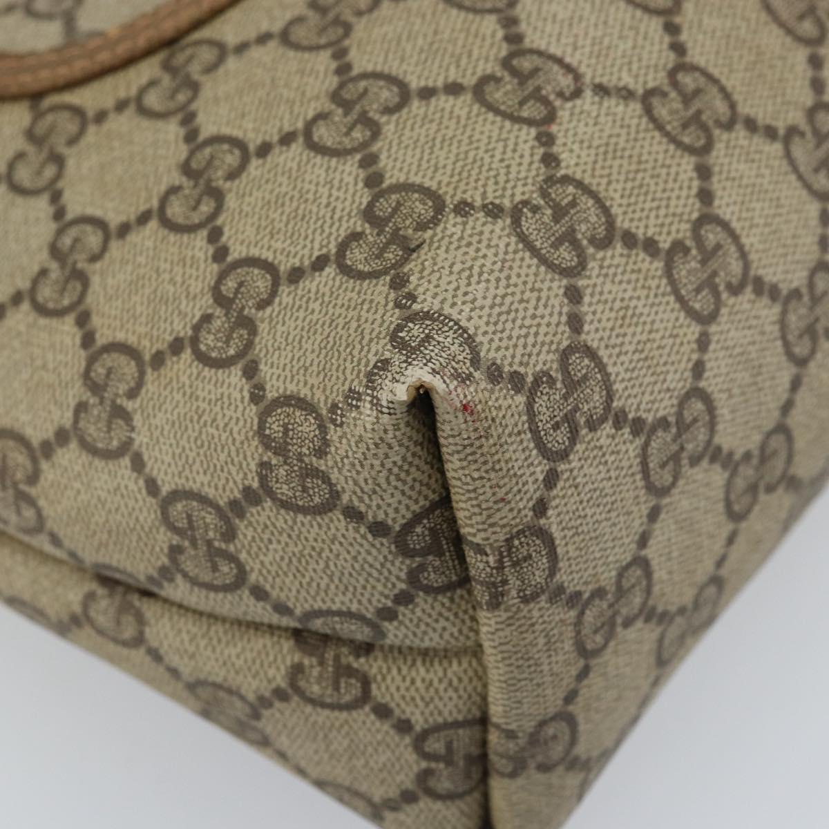 GUCCI GG Supreme Web Sherry Line Tote Bag PVC Beige 39 02 003 Auth ep13759