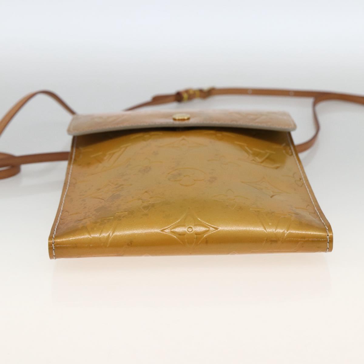LOUIS VUITTON Monogram Vernis Kenmare Shoulder Bag Gris M91060 LV Auth ep13763