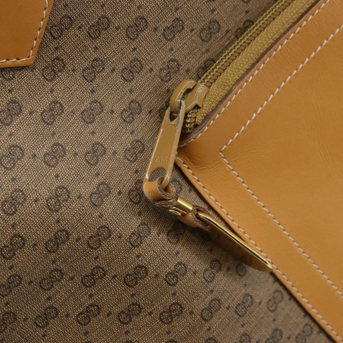 GUCCI Micro GG Supreme Tote Bag PVC Beige Gold 002 098 0057 Auth ep13772