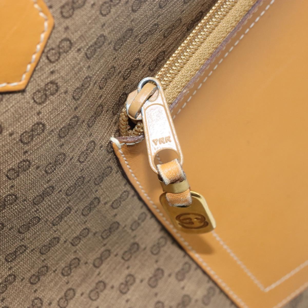 GUCCI Micro GG Supreme Tote Bag PVC Beige Gold 002 098 0057 Auth ep13772