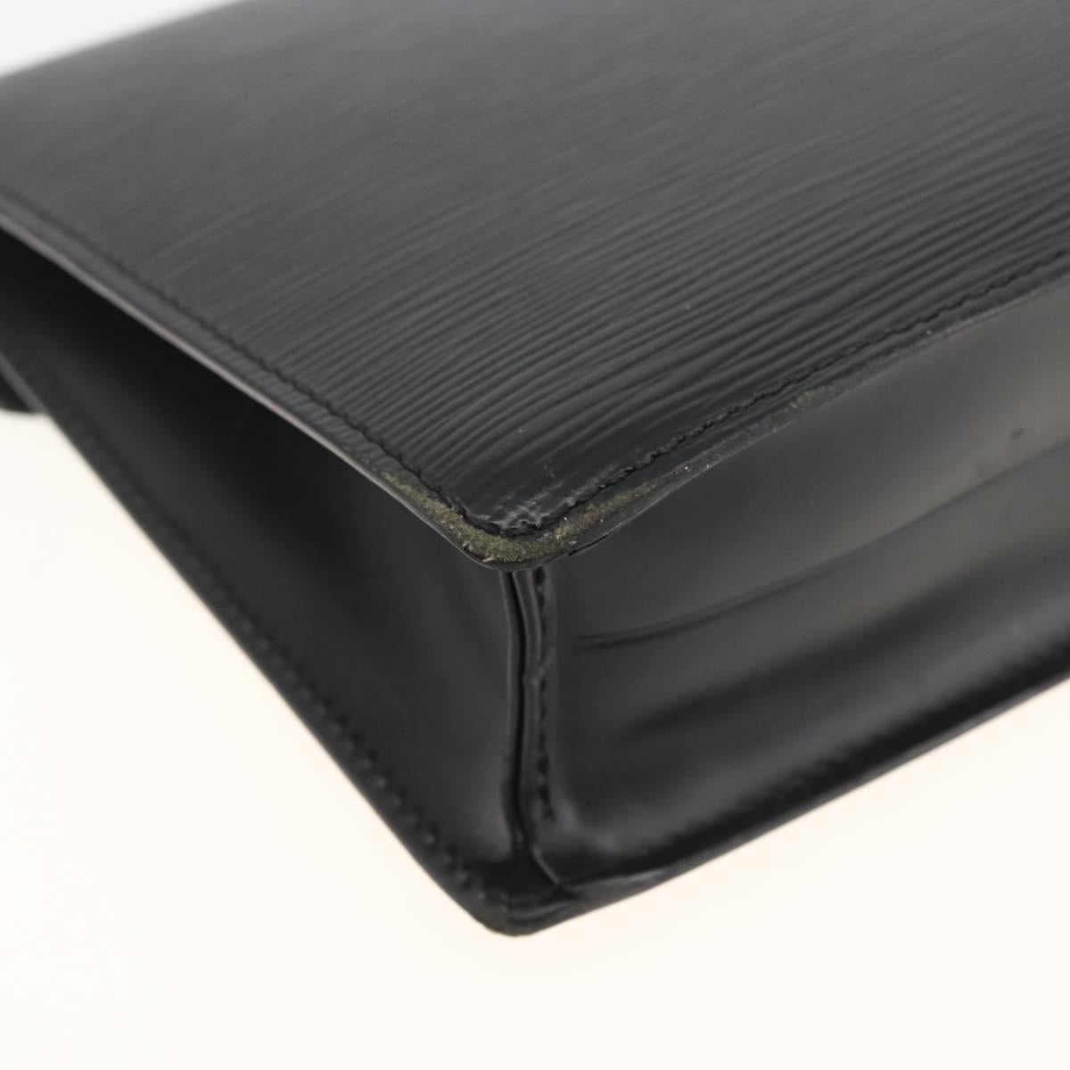 LOUIS VUITTON Epi Serie Dragonne Clutch Bag Black Noir M52612 LV Auth ep13784