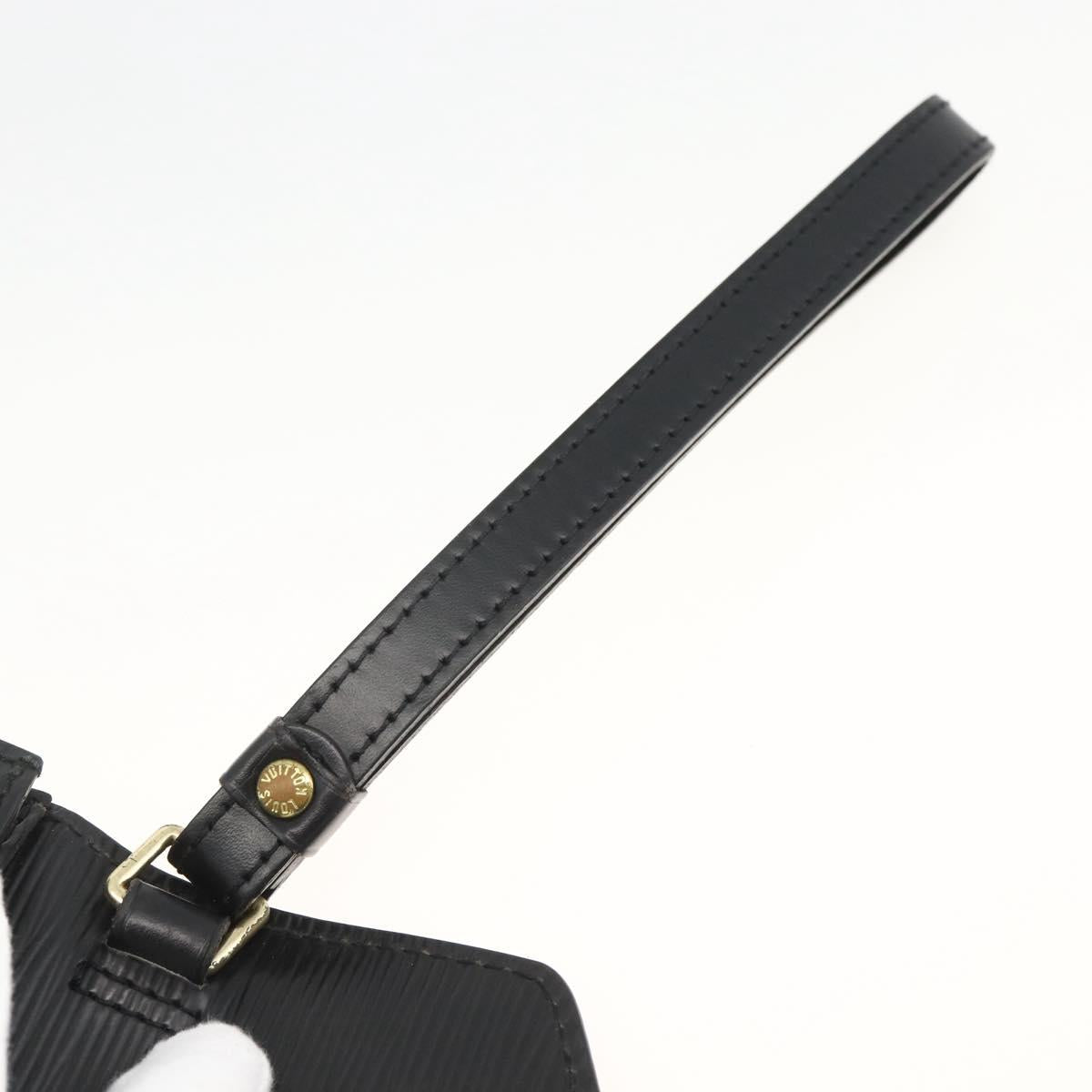 LOUIS VUITTON Epi Serie Dragonne Clutch Bag Black Noir M52612 LV Auth ep13784