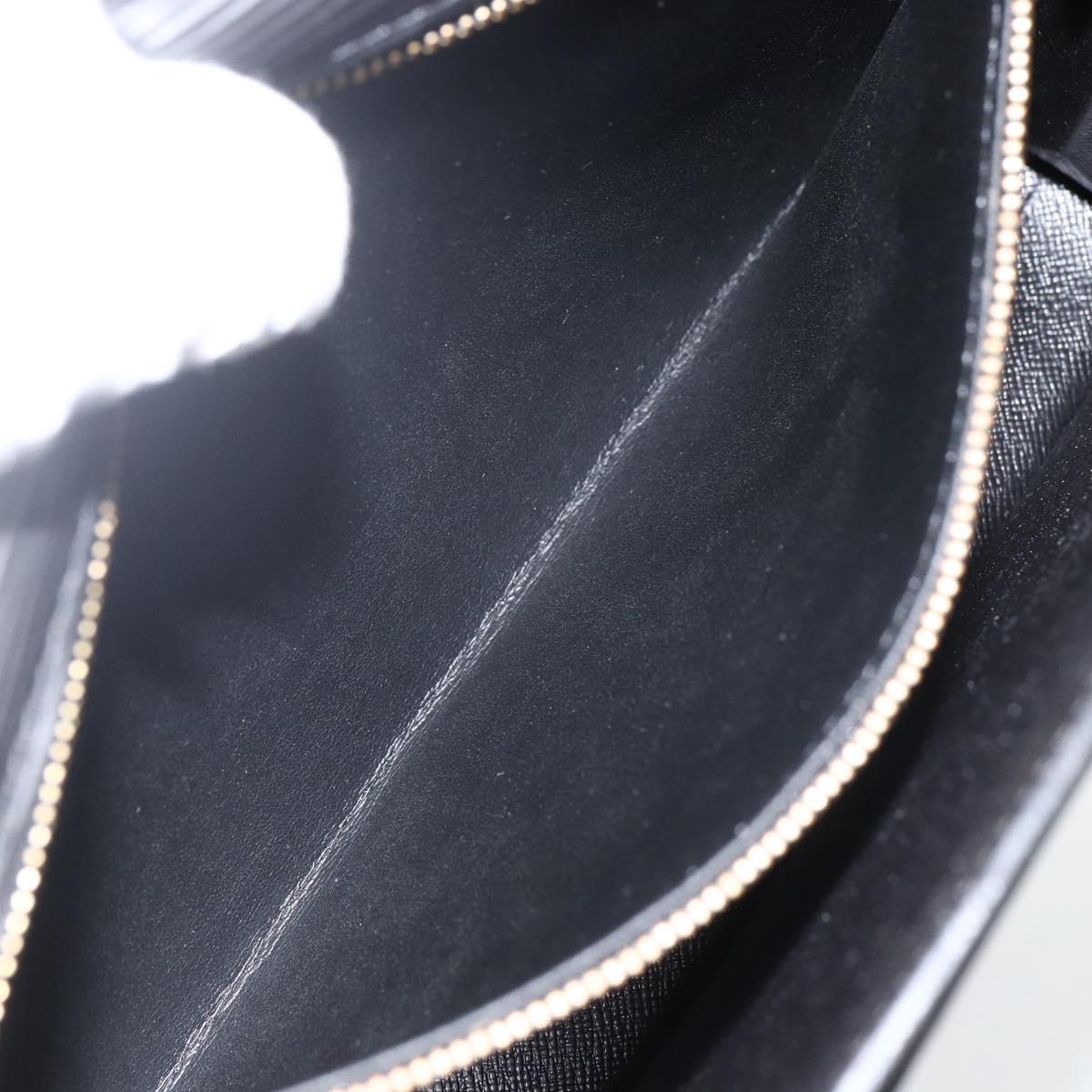 LOUIS VUITTON Epi Serie Dragonne Clutch Bag Black Noir M52612 LV Auth ep13784
