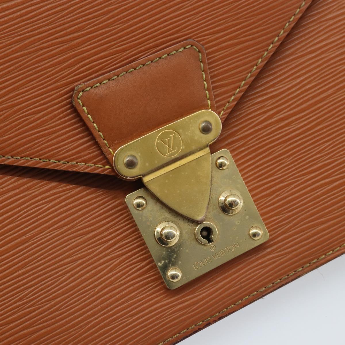 LOUIS VUITTON Epi Serie Dragonne Hand Bag Beige LV Auth ep13806