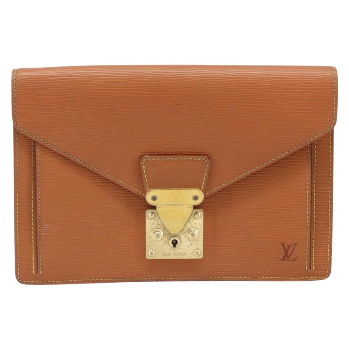 LOUIS VUITTON Epi Serie Dragonne Hand Bag Beige LV Auth ep13806