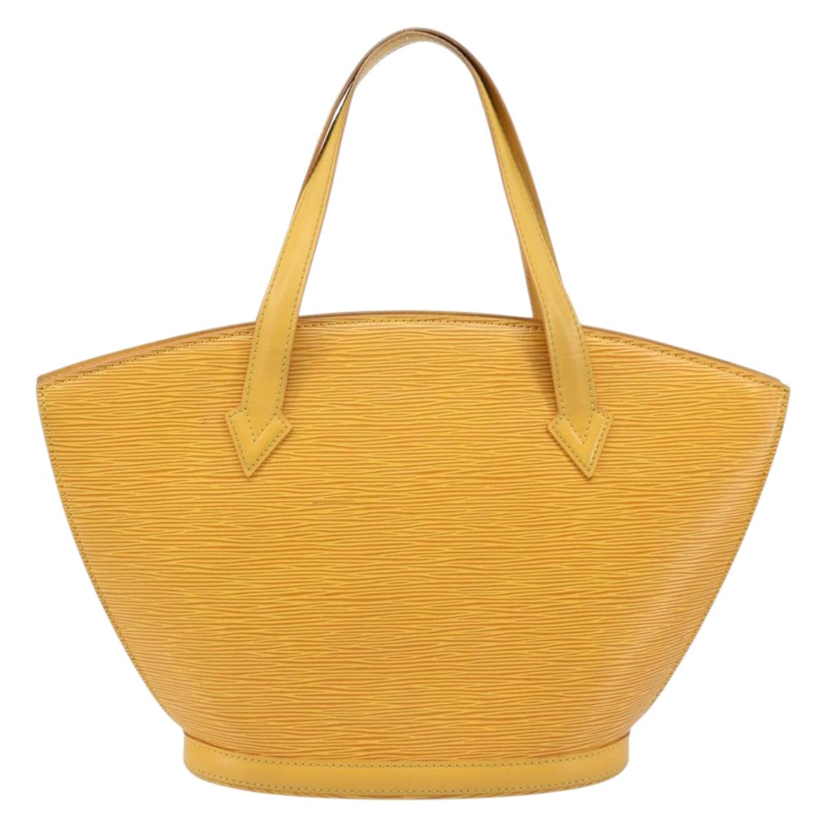 LOUIS VUITTON Epi Saint Jacques Shopping Bag Yellow M52269 LV Auth ep13813