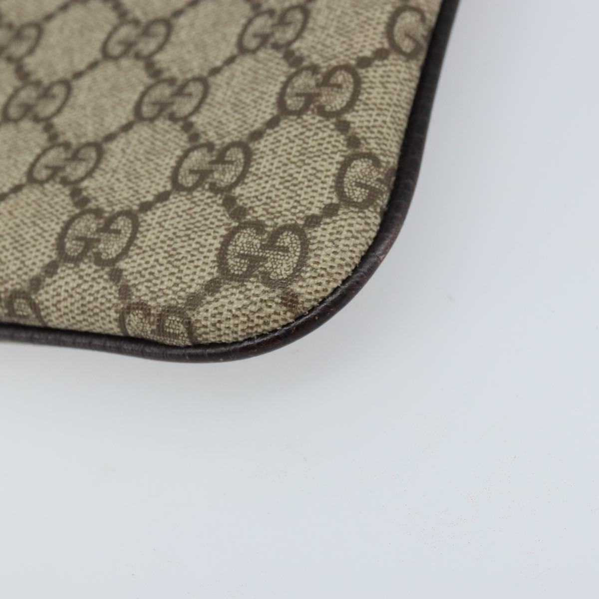 GUCCI GG Supreme Hand Bag PVC Beige 114600 Auth ep13815