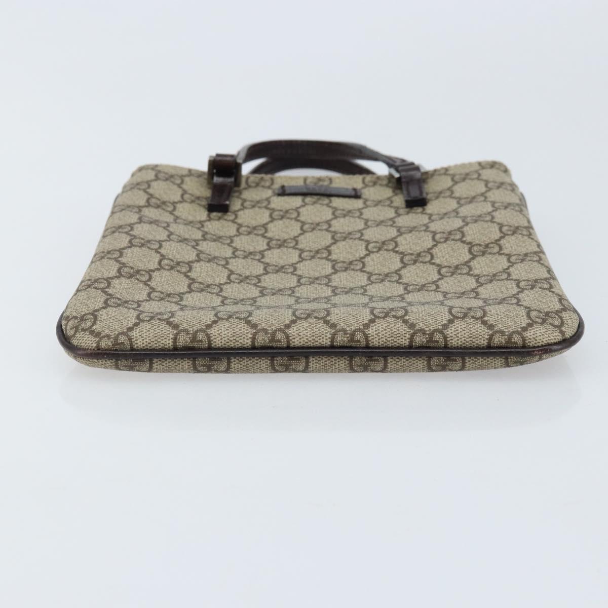 GUCCI GG Supreme Hand Bag PVC Beige 114600 Auth ep13815