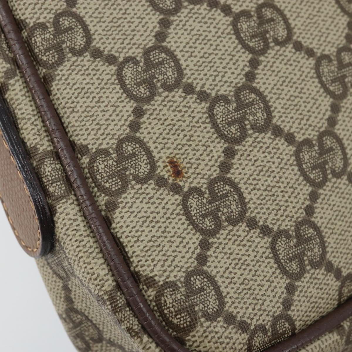 GUCCI GG Supreme Shoulder Bag PVC Beige Gold 007 14 6428 Auth ep13817