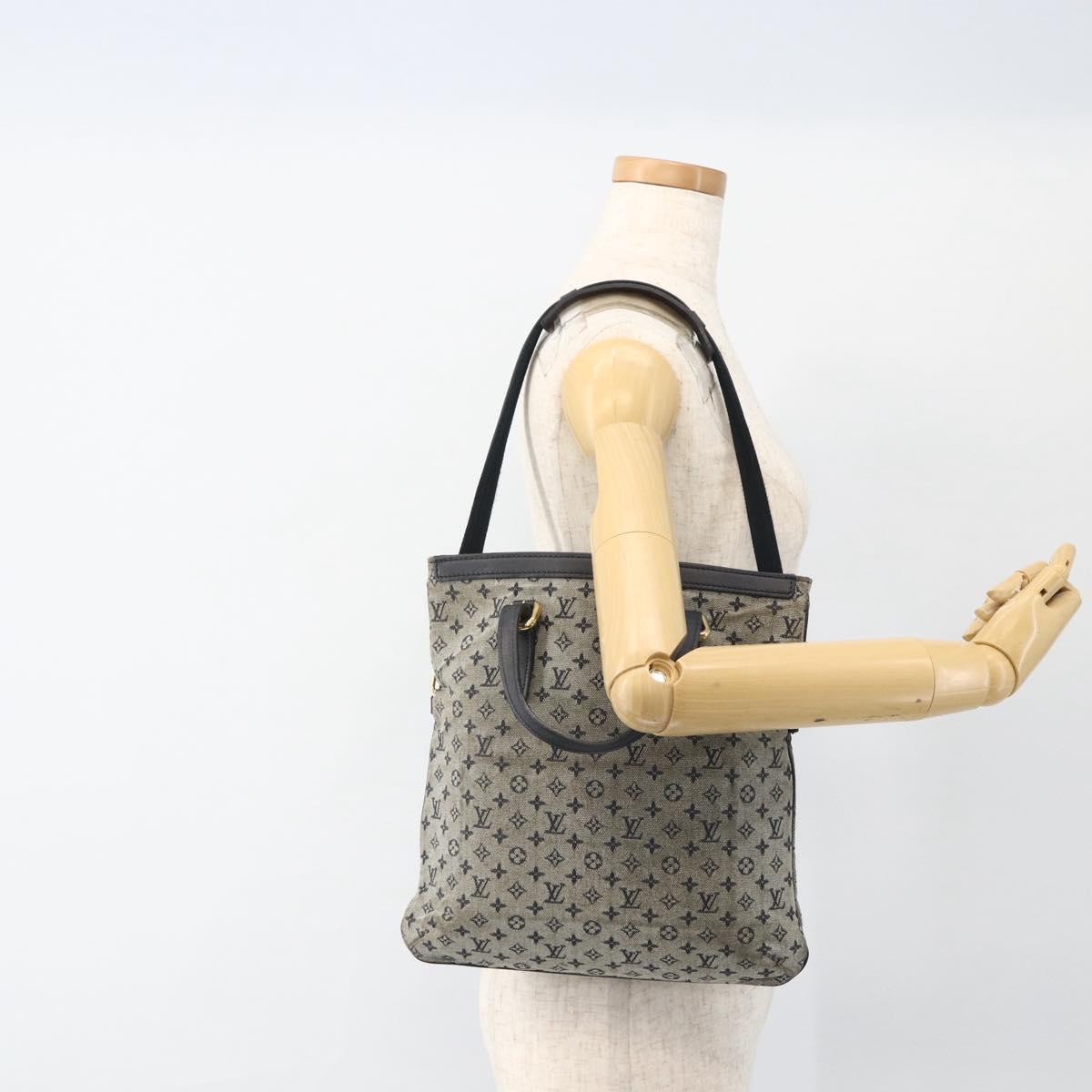 LOUIS VUITTON Monogram Mini Franテァoise Tote Bag 2way Blue M92208 LV Auth ep13818