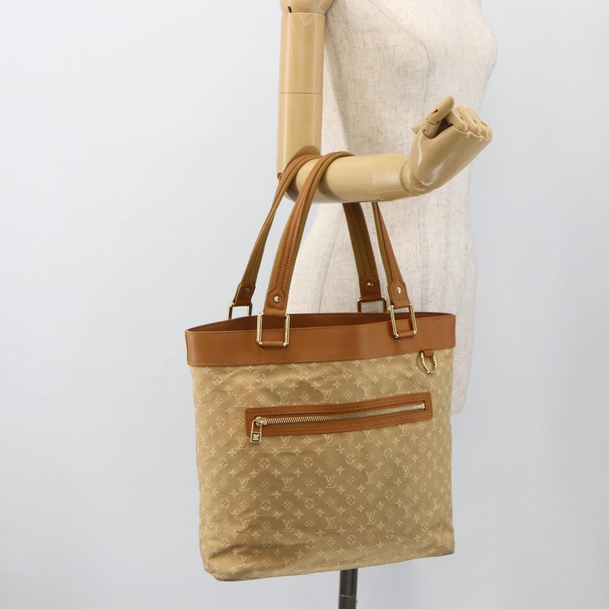 LOUIS VUITTON Monogram Mini Lucille PM Hand Bag Beige M92684 LV Auth ep13835A