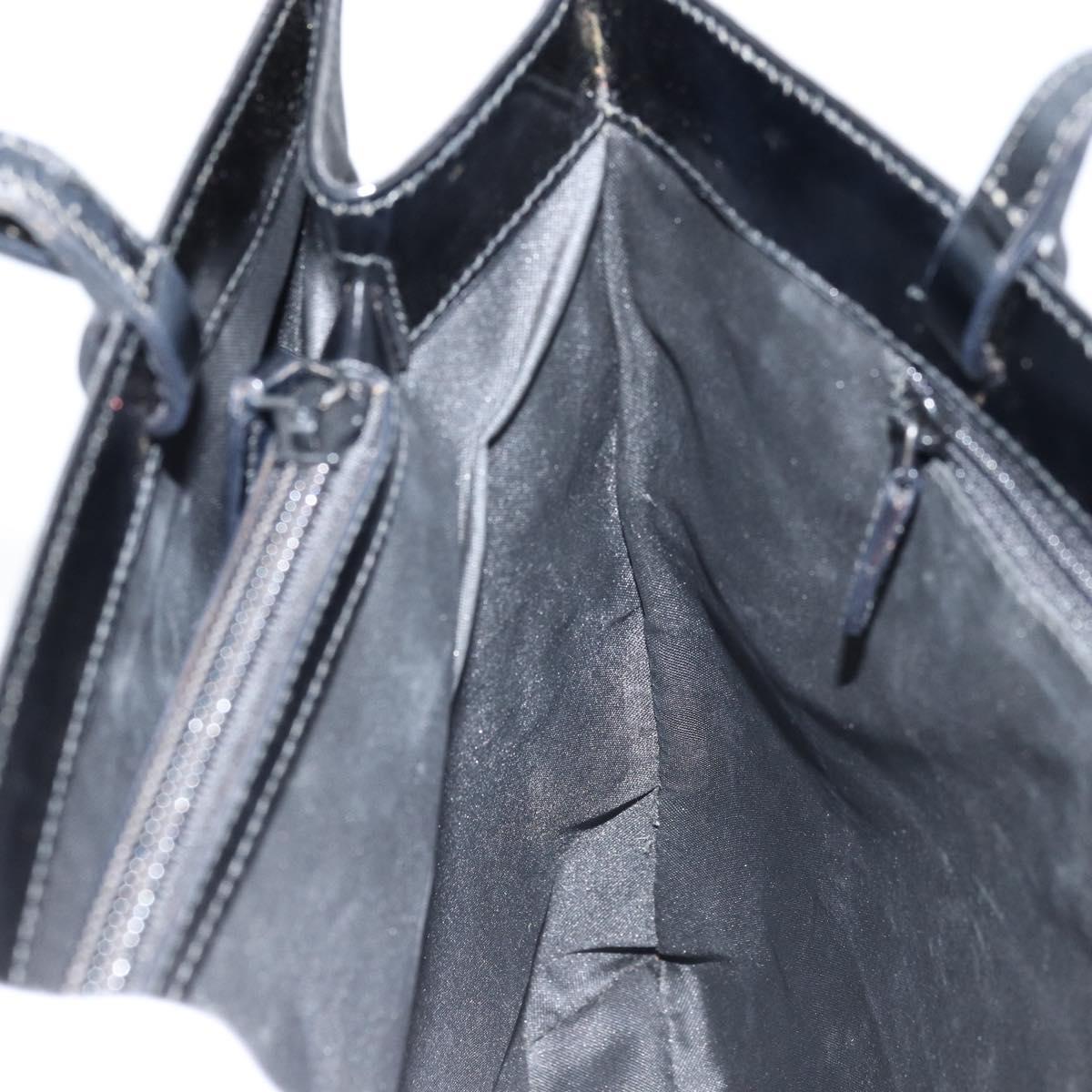 GUCCI GG Canvas Tote Bag Nylon Black Silver 002 1021 Auth ep13839