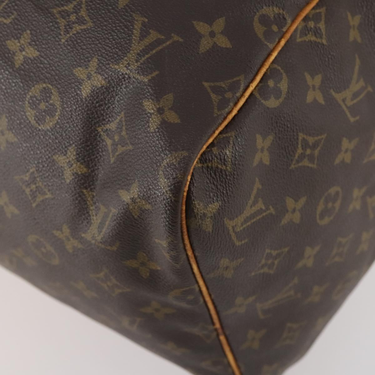 LOUIS VUITTON Monogram Sac Souple 55 Boston Bag M41622 LV Auth ep13844
