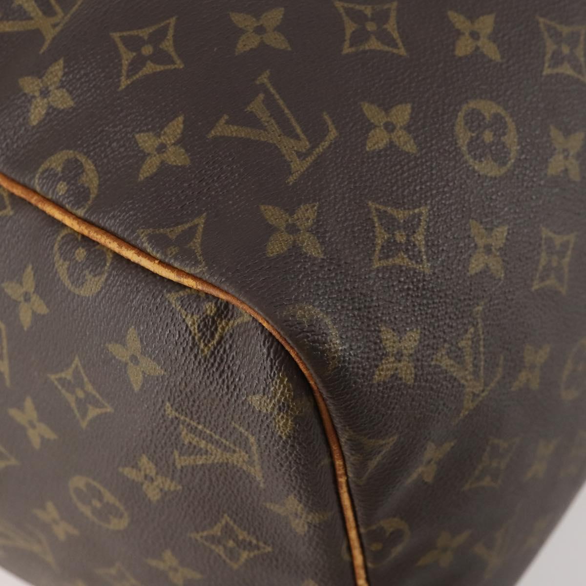 LOUIS VUITTON Monogram Sac Souple 55 Boston Bag M41622 LV Auth ep13844