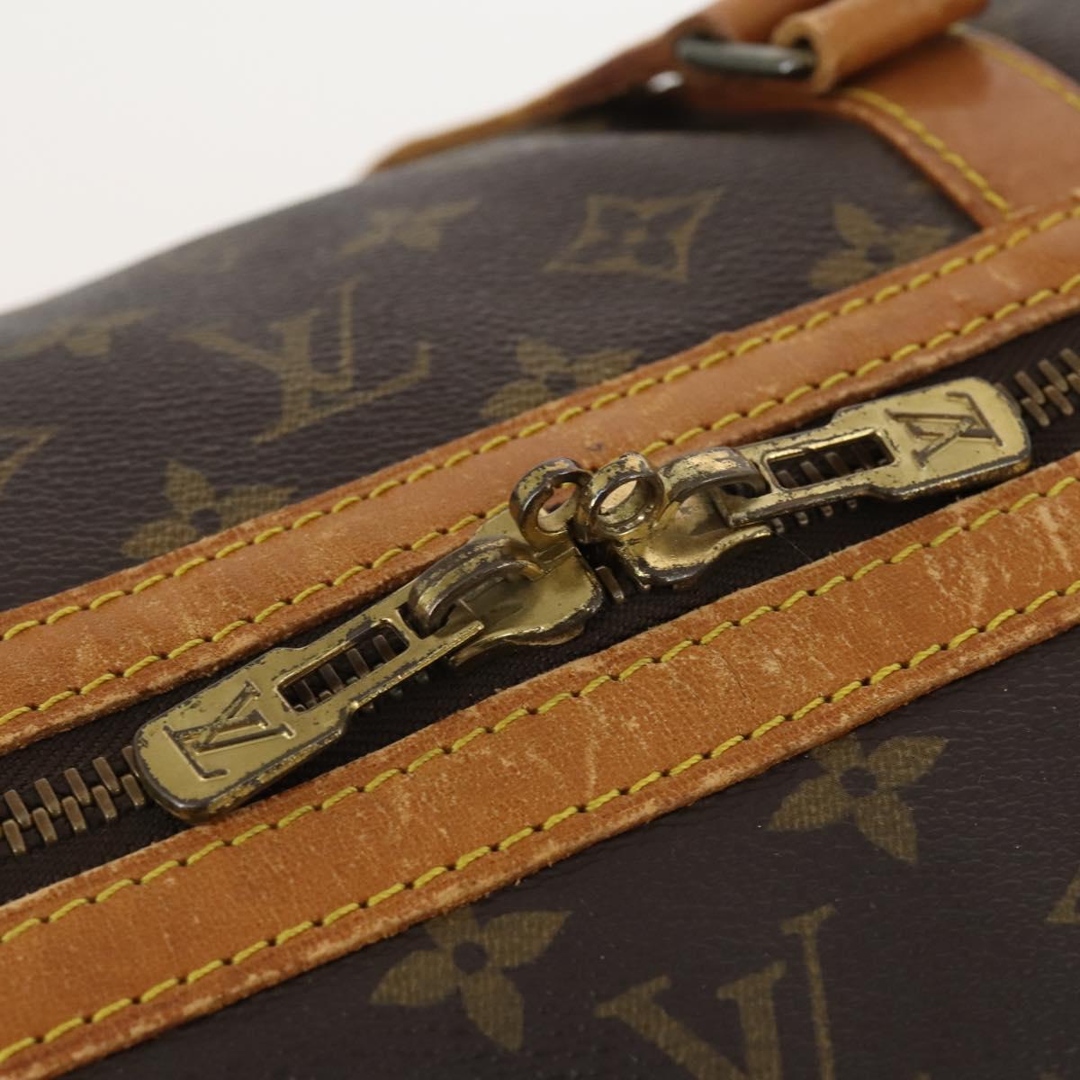 LOUIS VUITTON Monogram Sac Souple 55 Boston Bag M41622 LV Auth ep13844