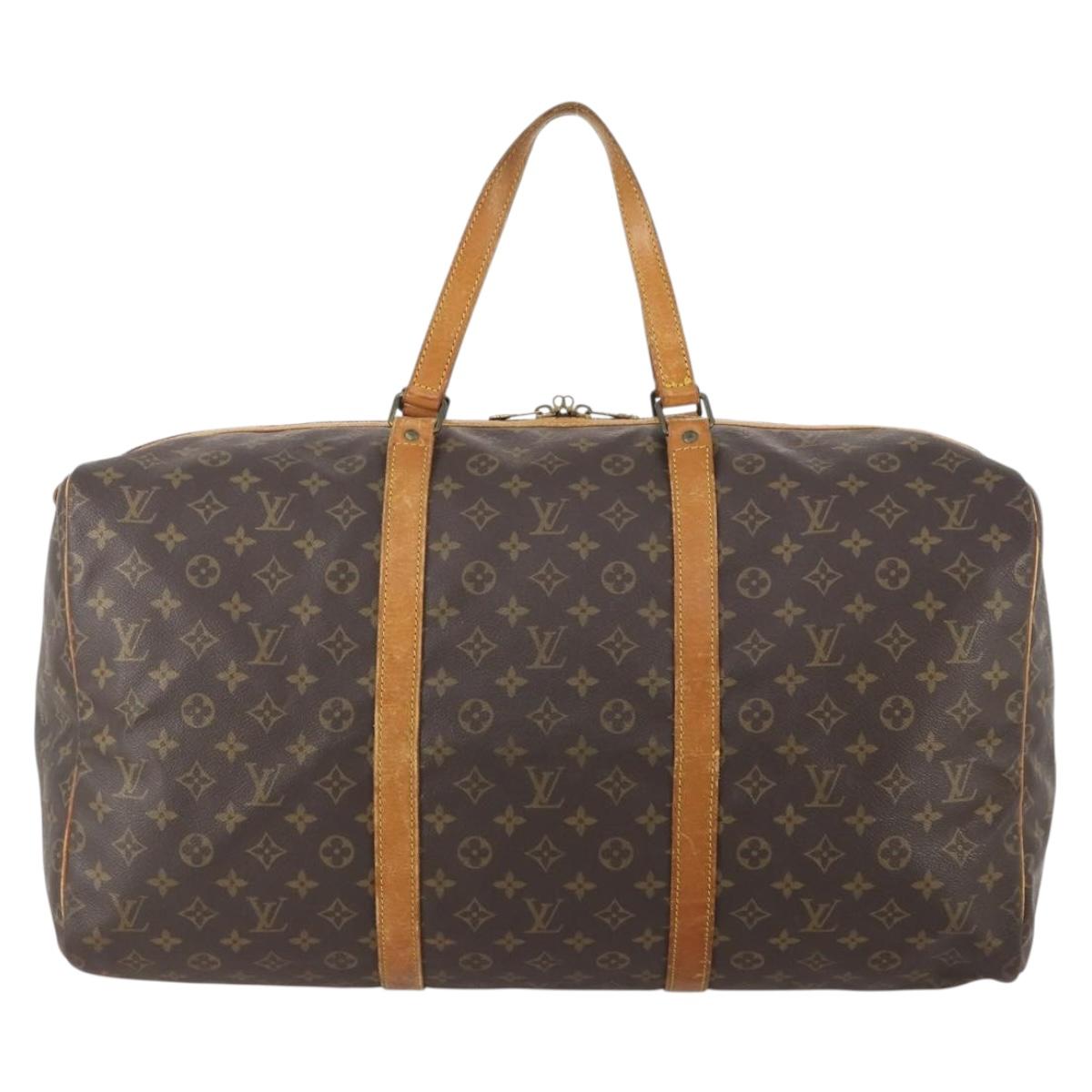 LOUIS VUITTON Monogram Sac Souple 55 Boston Bag M41622 LV Auth ep13844