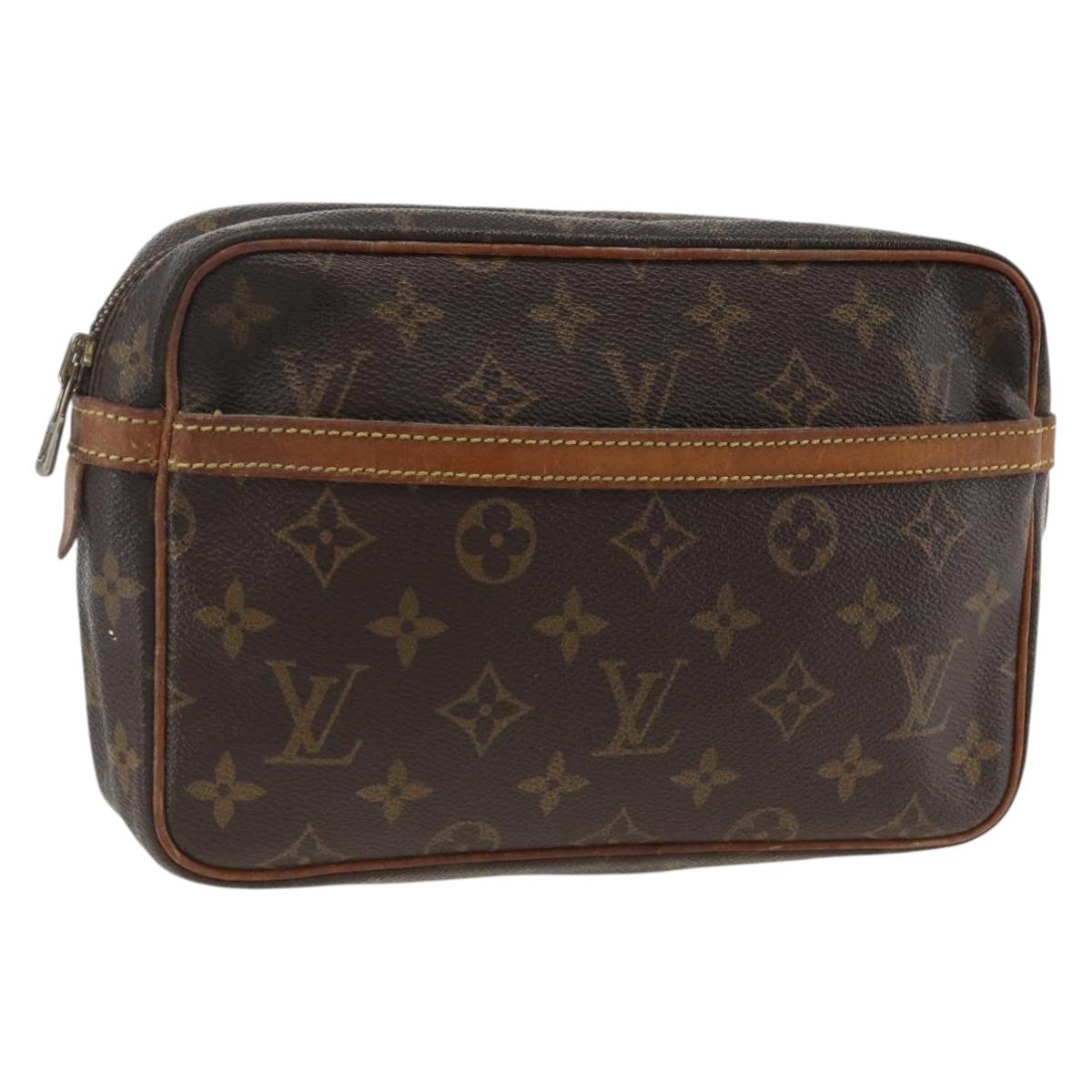LOUIS VUITTON Monogram Compiegne 23 Clutch Bag M51847 LV Auth ep13850