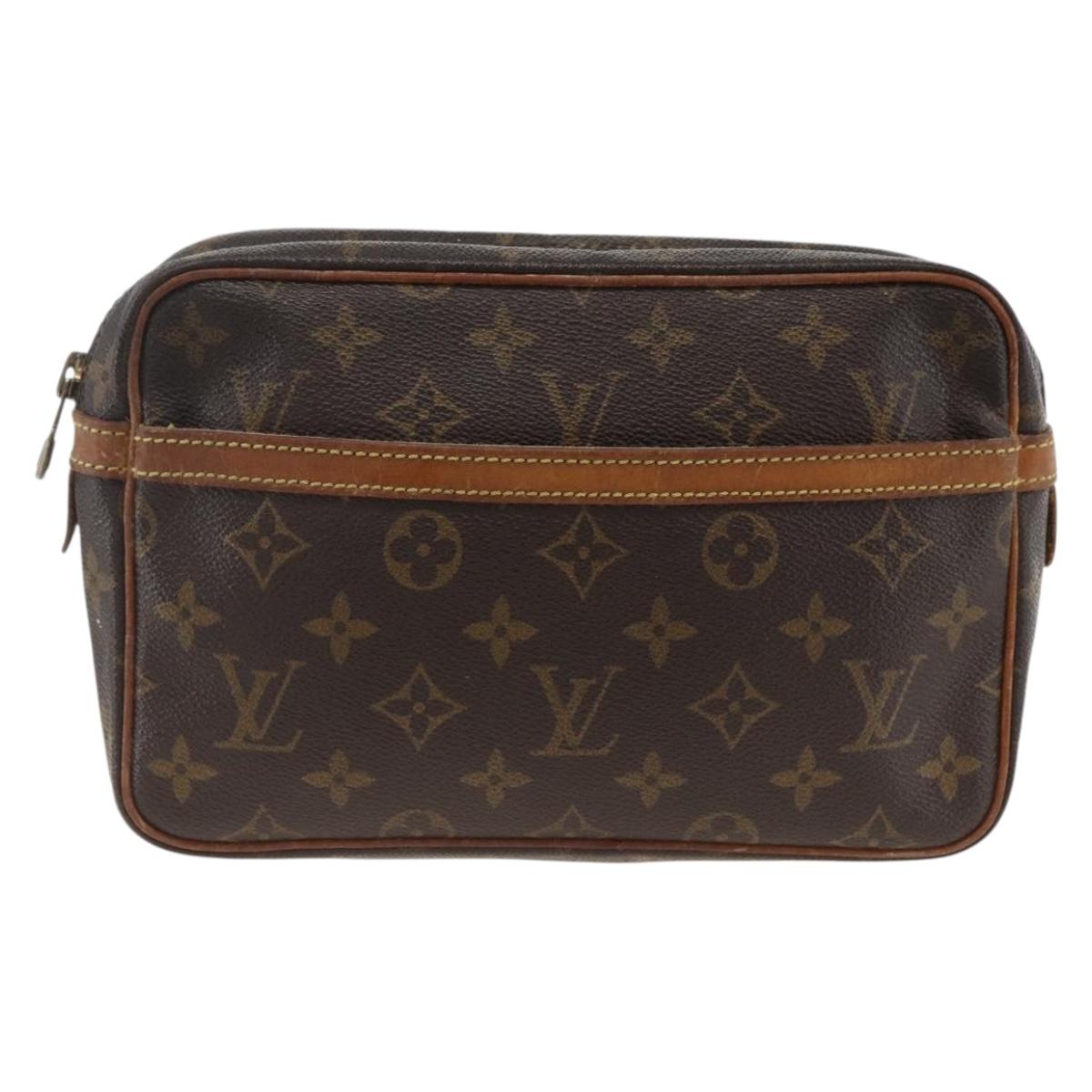 LOUIS VUITTON Monogram Compiegne 23 Clutch Bag M51847 LV Auth ep13850