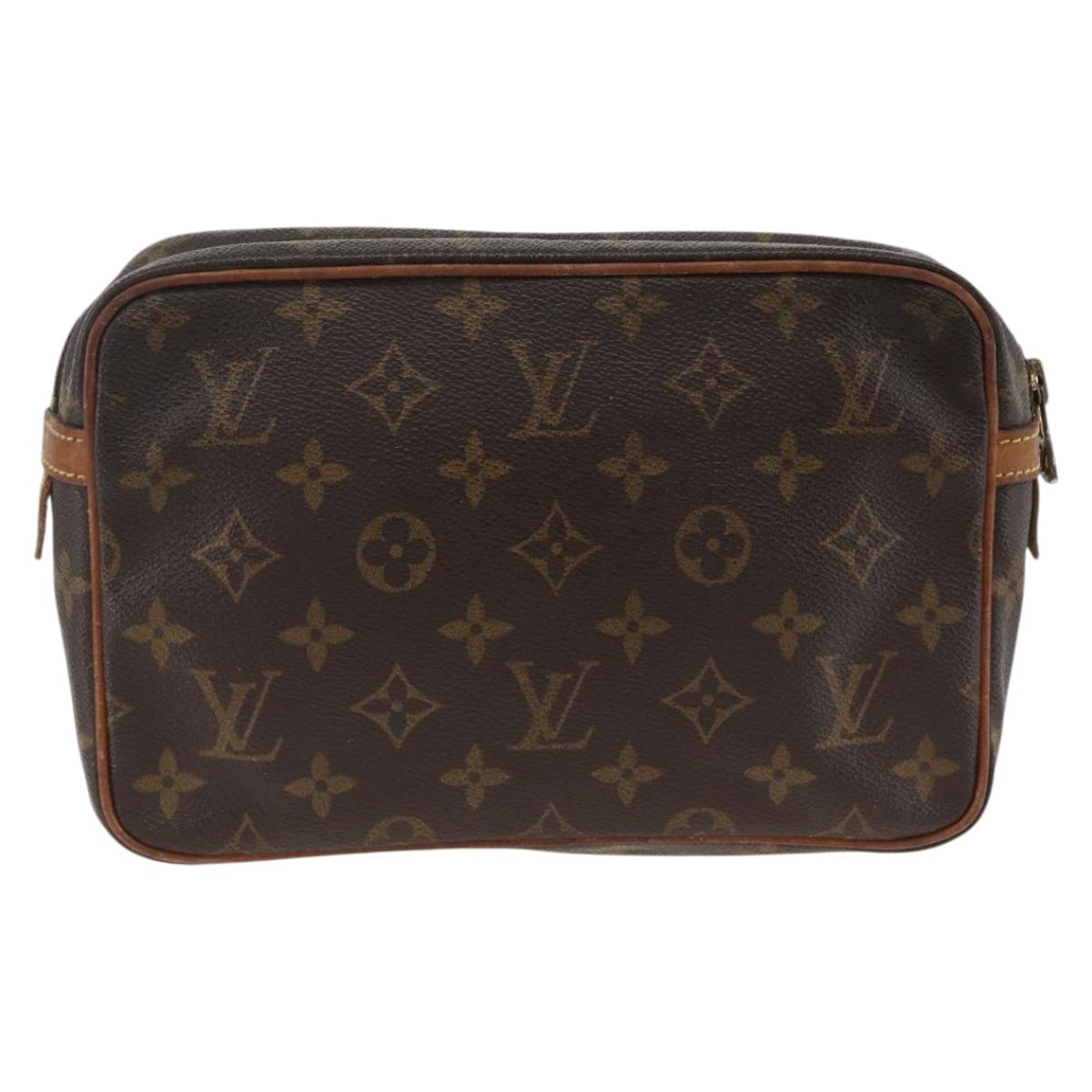 LOUIS VUITTON Monogram Compiegne 23 Clutch Bag M51847 LV Auth ep13850