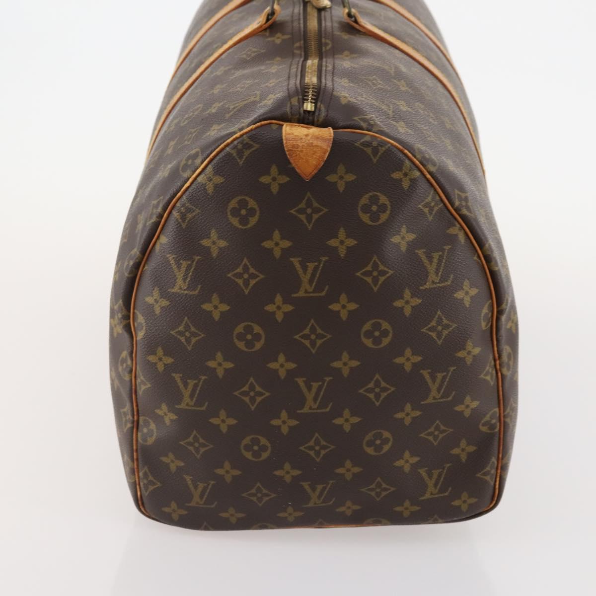 LOUIS VUITTON Monogram Keepall 55 Boston Bag M41424 LV Auth ep13859