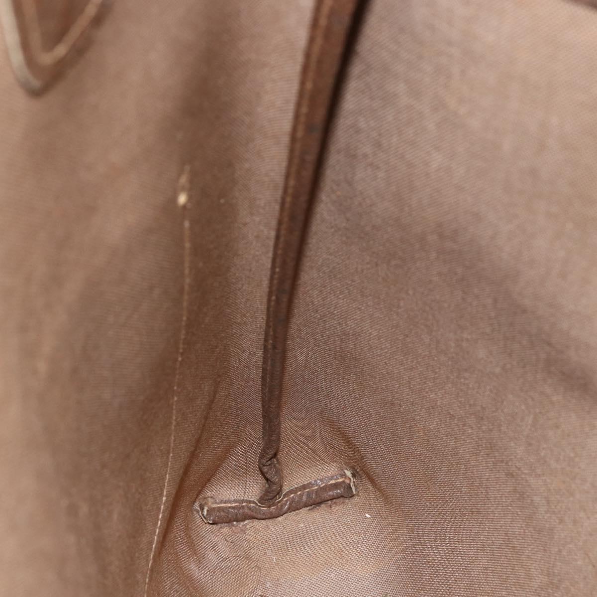 GUCCI GG Supreme Web Sherry Line Backpack PVC Beige Gold Auth ep13861