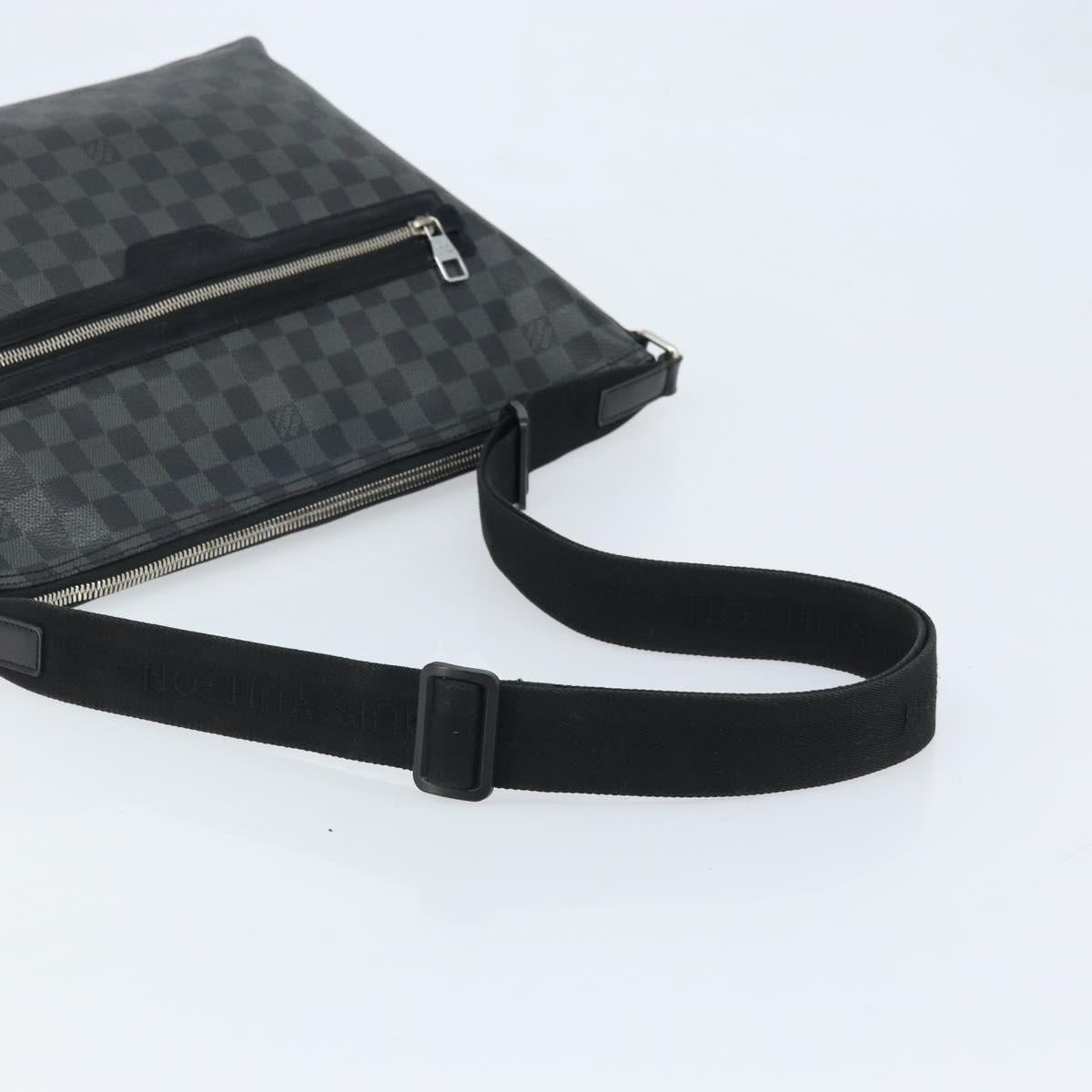 LOUIS VUITTON Damier Graphite Mick MM Shoulder Bag N41106 LV Auth ep13865
