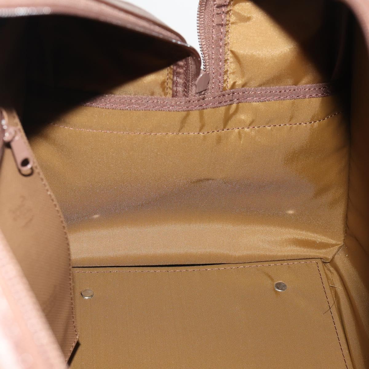 Burberrys Nova Check Boston Bag Canvas 2way Beige Gold Auth ep13867V