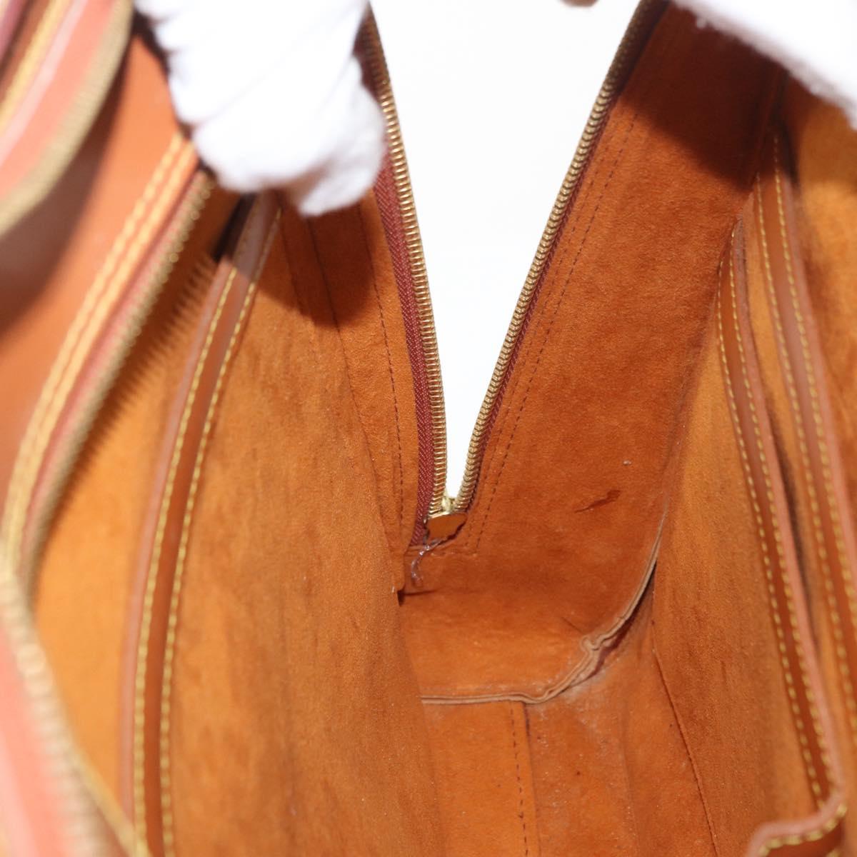LOUIS VUITTON Epi Sorbonne Hand Bag Zipangu Gold M54518 LV Auth ep13869
