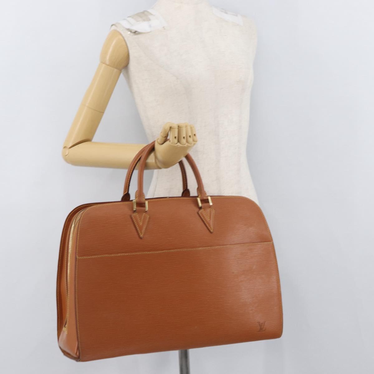 LOUIS VUITTON Epi Sorbonne Hand Bag Zipangu Gold M54518 LV Auth ep13869