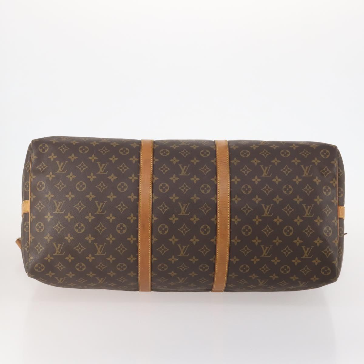 LOUIS VUITTON Monogram Keepall Bandouliere 60 Boston Bag M41412 LV Auth ep13887