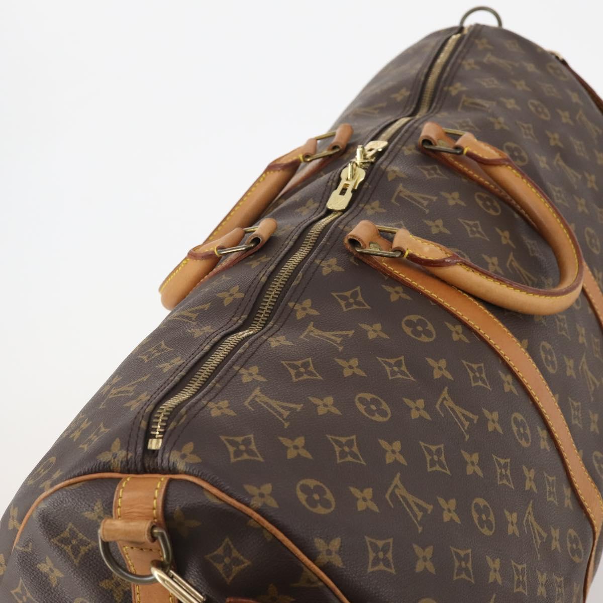 LOUIS VUITTON Monogram Keepall Bandouliere 60 Boston Bag M41412 LV Auth ep13887