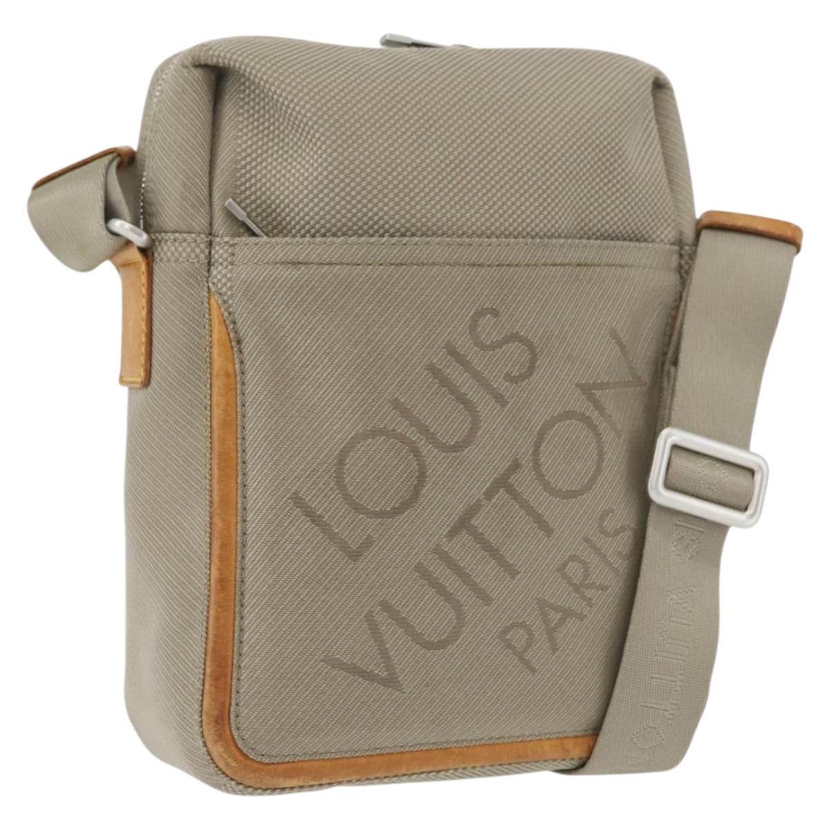 LOUIS VUITTON Damier Geant Sitadan Shoulder Bag Beige Sabre M93041 Auth ep13905